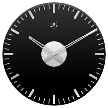 Infinity Instruments Black Knight Wall Clock