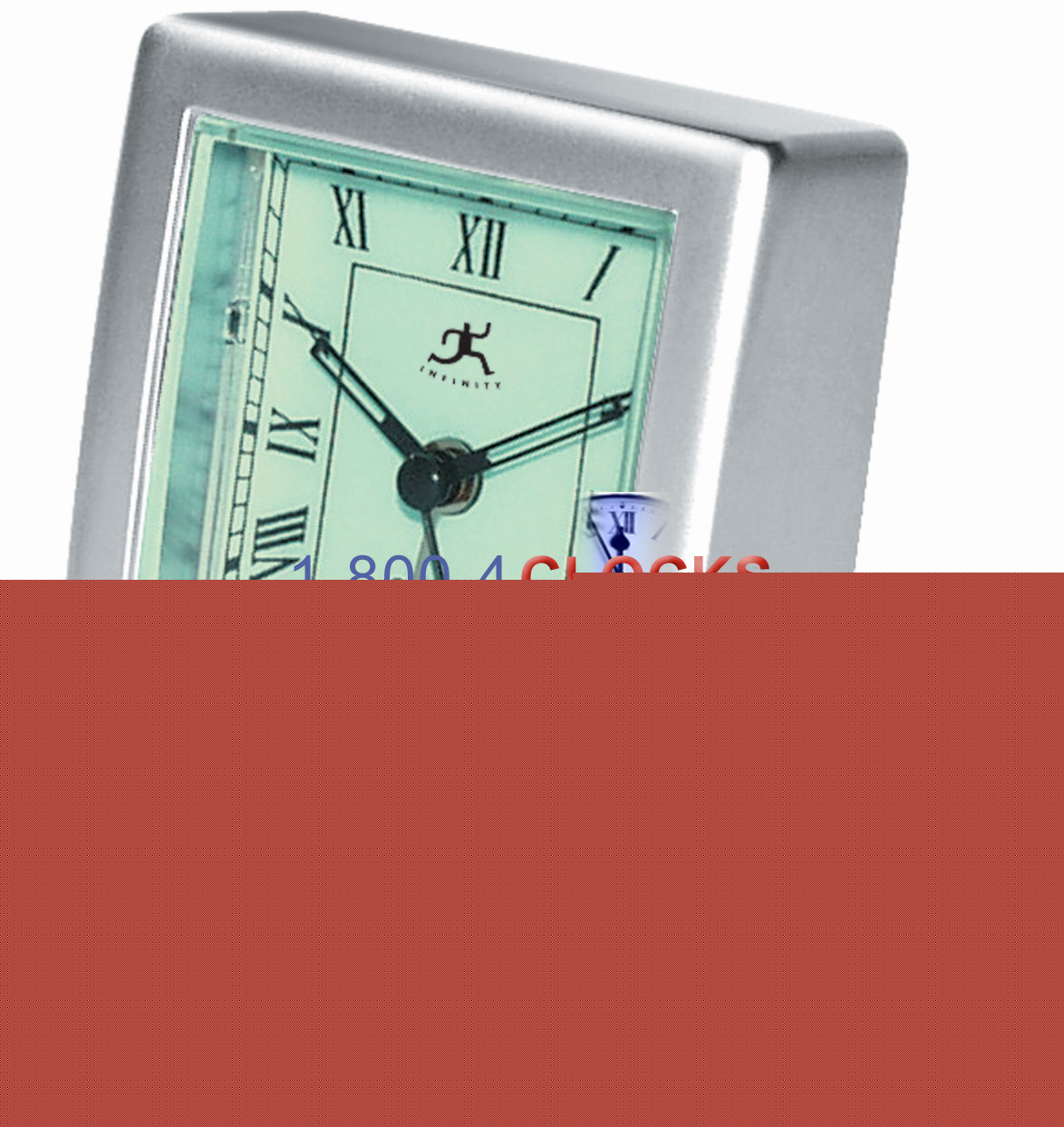 Infinity Instruments Metal Collection Travel Alarm Clock