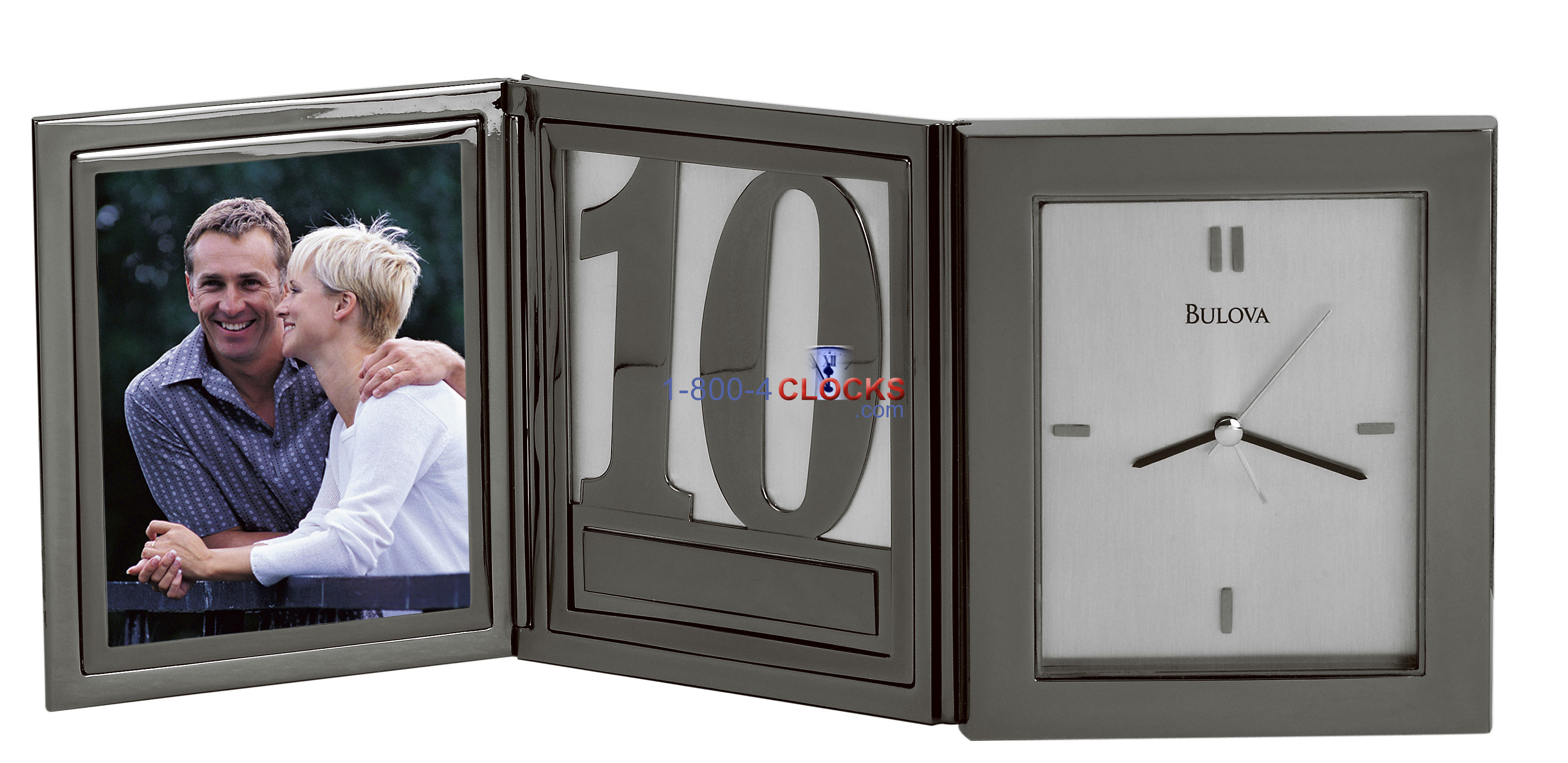 Bulova Jubilee 10 Picture Frame Clock