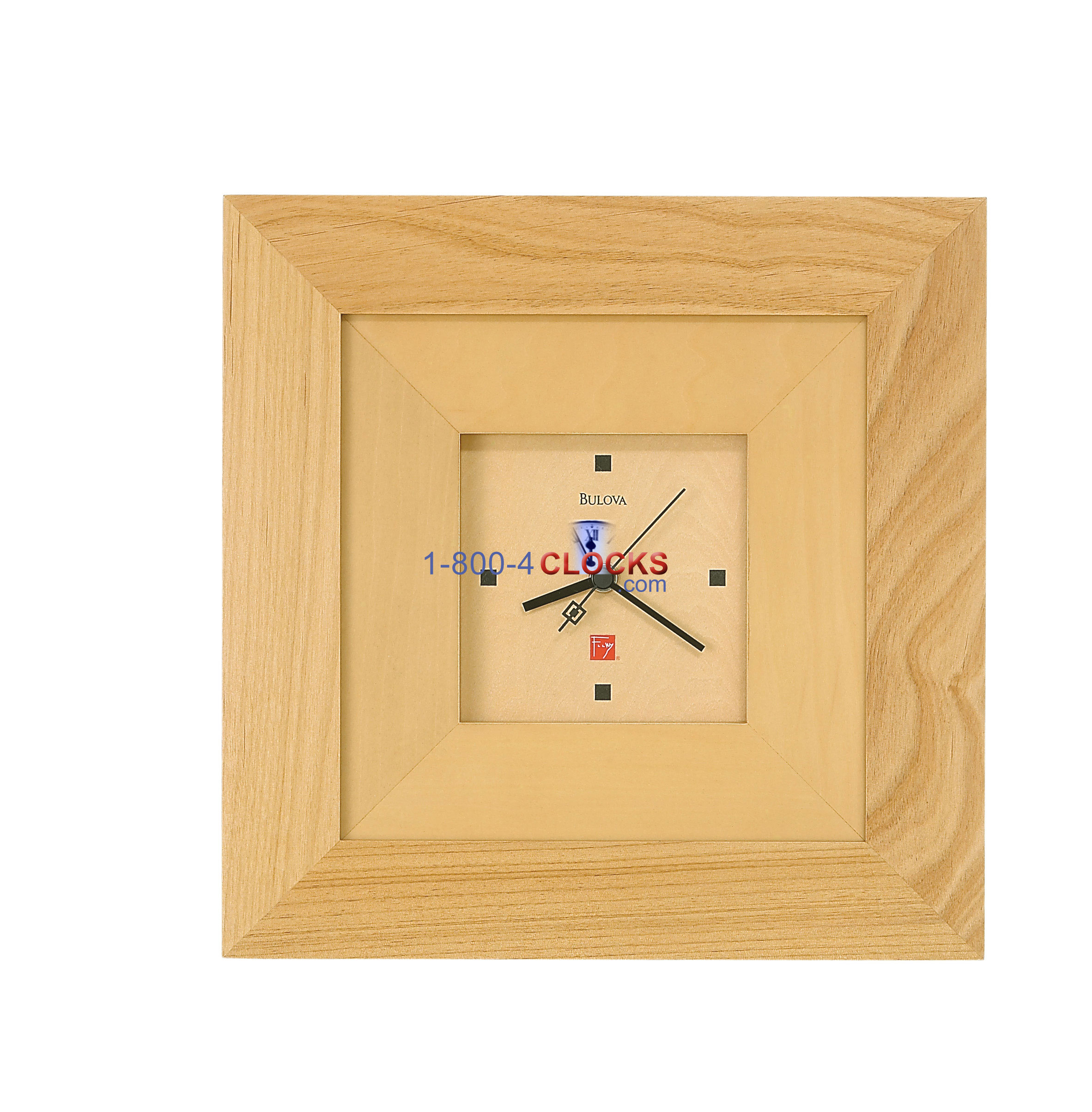 Bulova Frank Lloyd Wright Collection Cube Wall Clock