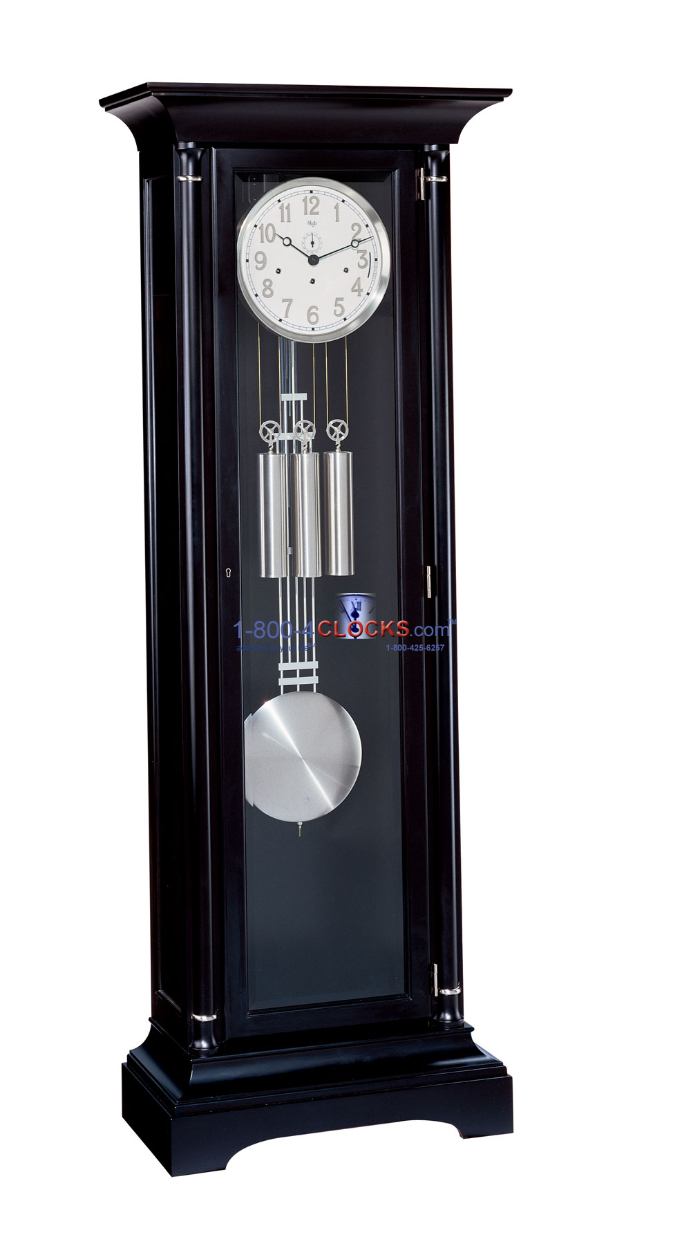 Bulova Jerome Satin Black Grandfather Clock