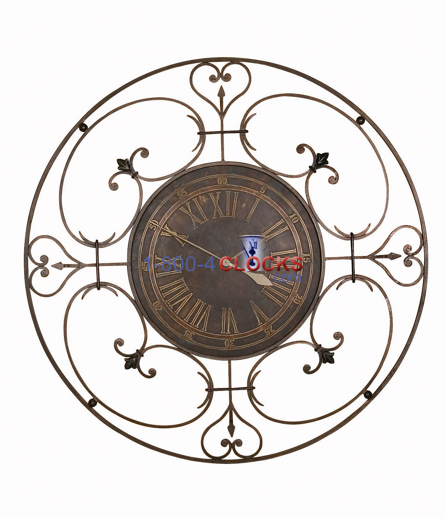 Ridgeway La Fleur Wall Clock