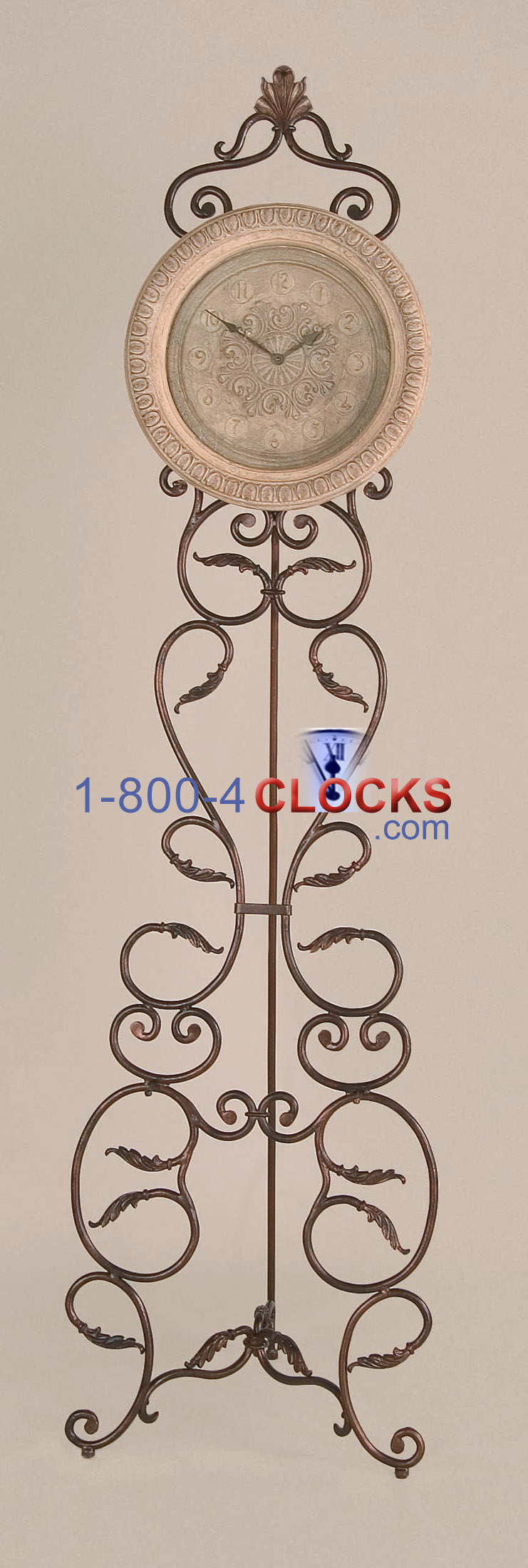Ridgeway Paris Wrought Iron Clock