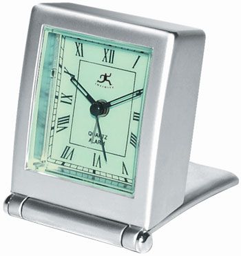 Infinity Instruments Metal Collection Travel Alarm Clock
