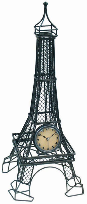 Infinity Instruments Eiffel Tower Mantel Clock