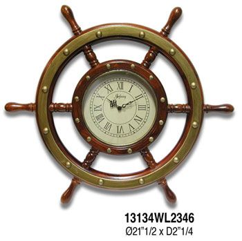 Infinity Instruments Mariner's Wheel Clock