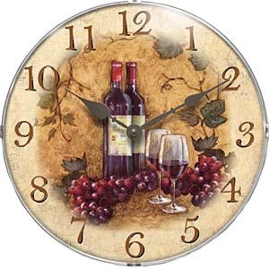 Infinity Vin Rouge Wall Clock