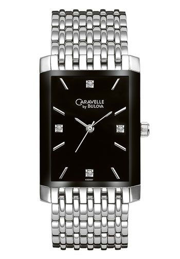 Caravelle Diamond Collection Mens Watch