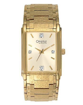 Caravelle Diamond Collection Mens Watch