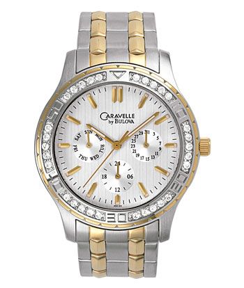 Caravelle Crystal Collection Mens Watch