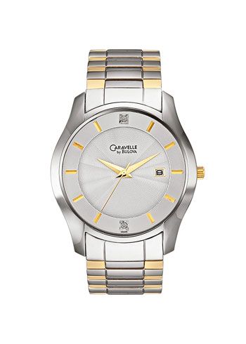 Caravelle Diamond Collection Mens Watch