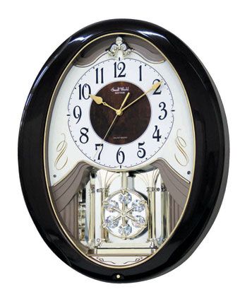 Rhythm Clocks Sable Snowflake