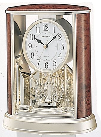 Rhythm Clocks Woodgrain Teardrop