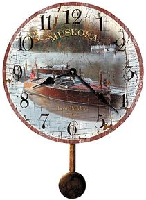 Howard Miller Muskoka Boat Builders  Wall Clock