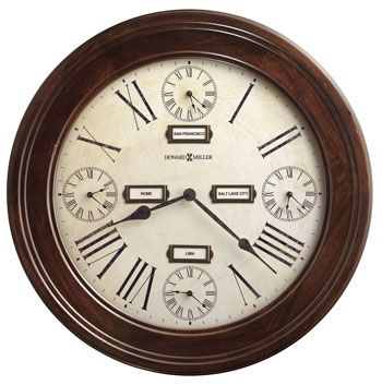 Howard Miller World Time Gallery II Wall Clock