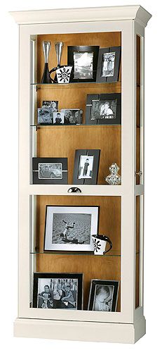 Howard Miller Preston Vanilla White Curio Cabinet
