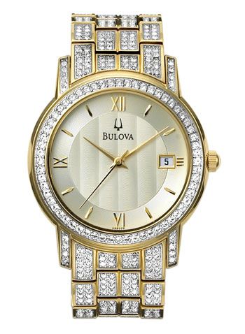 Bulova Crystal Collection Mens Watch