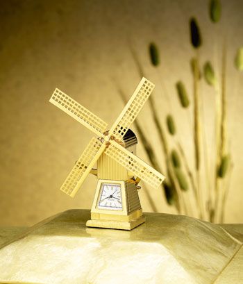 Miniature Collectibles Limited Editions Collection Windmill Clock