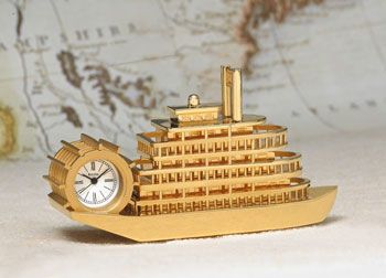 Miniature Collectibles Limited Editions Collection Riverboat Clock