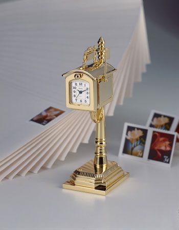 Miniature Collectibles Classic Home Collection Mailbox Clock