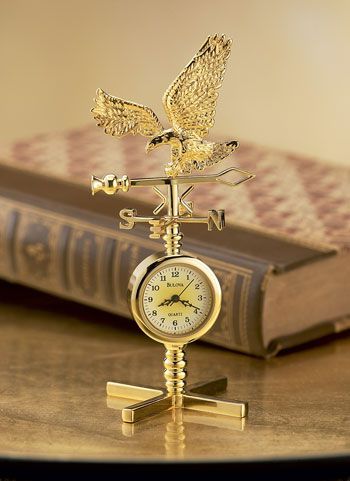Miniature Collectibles Americana Collection Weathervane Clock