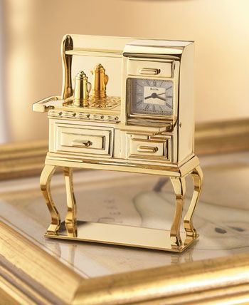 Miniature Collectibles Antique Inspirations Collection Antiqe Stove Clock