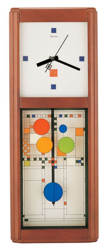 Bulova Frank Lloyd Wright Collection Coonly Playhouse Wall Clock