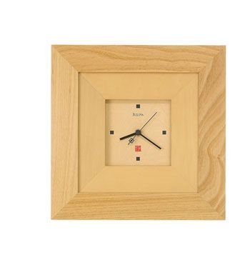 Bulova Frank Lloyd Wright Collection Cube Wall Clock