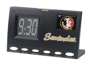Florida State U FSU Seminoles NCAA Football Sports Clock w Best Plays