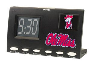 U Mississippi Ole Miss Rebels NCAA Football Sports Clock w Best Plays