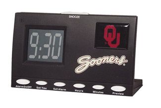 U Oklahoma Sooners NCAA Football Sports Clock w Best Plays
