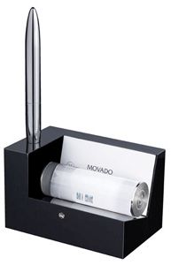Movado Black Crystal Business Card Holder