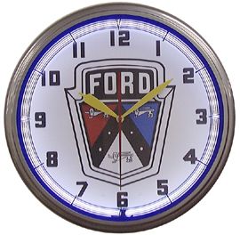 Ford Shield 20 Inch Neon Clock