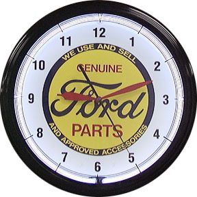 Ford Banded V8 20 Inch Neon Clock