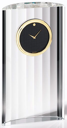 Movado Museum Dial in Half Cylinder Stand Desk Clock