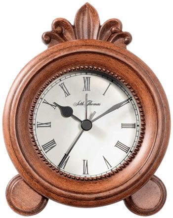 Seth Thomas Caramel Desk Clock