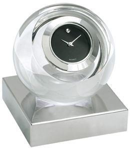 Movado Clear Sphere Desk Clock