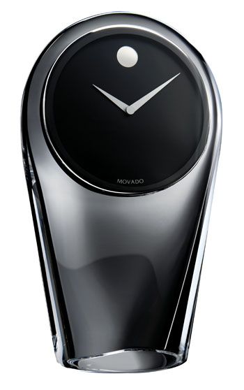 Movado Clear Crystal Desk Clock