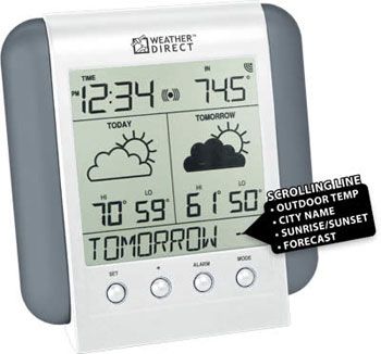 LaCrosse Technology 2 Day Internet Powered Wireless Forecaster Clock