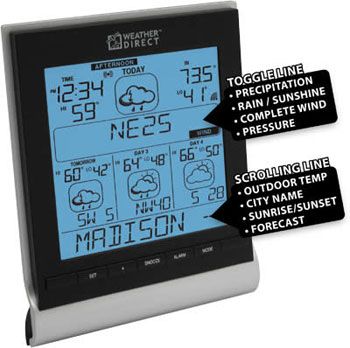 LaCrosse Technology 4 Day Internet Powered Wireless Forecaster with Forecast Alerts and E.L. Backlig