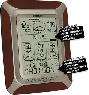 LaCrosse Technology 4 Day Internet Powered Wireless Forecaster Clock