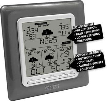 LaCrosse Technology 4 Day Internet Powered Wireless Forecaster Clock