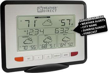 LaCrosse Technology 5 Day Wireless Severe Weather Alert Station Clock