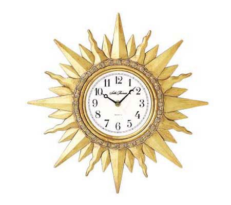 Seth Thomas Sunburst Wall Clock