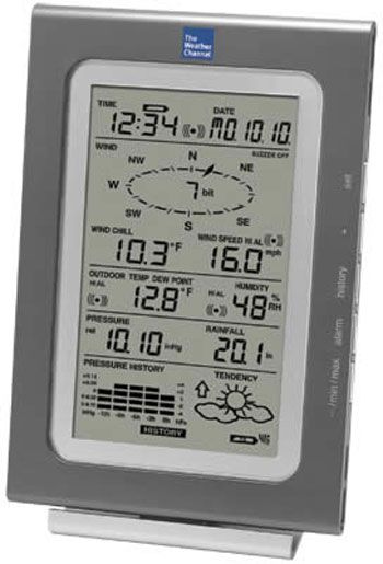 LaCrosse Technology Professional Weather Center Clock