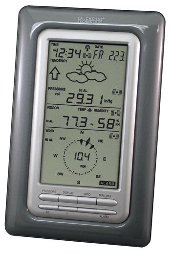LaCrosse Technology Weather Pro Center: Wind Rain Weather PC Software Clock