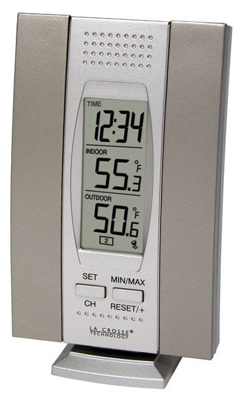 LaCrosse Technology Wireless Thermometer Clock