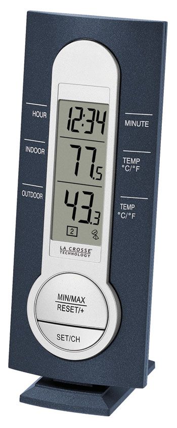 LaCrosse Technology Wireless Thermometer Clock