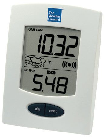 LaCrosse Technology Wireless Rain Center with Self-Emptying Rain Bucket Clock