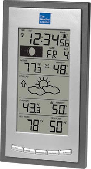 LaCrosse Technology Wireless Forecast with Heat Index Clock